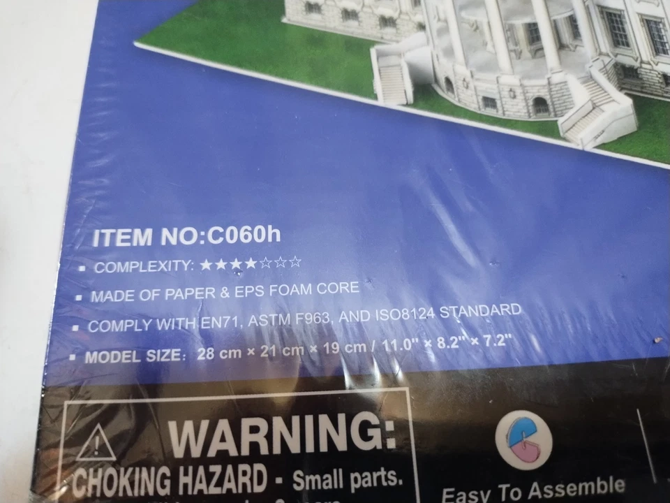 The White House 3D CUBIC FUN PUZZLE WORLD’S GREST ARCHITECTURE C060h Sealed New - Image 2 of 4