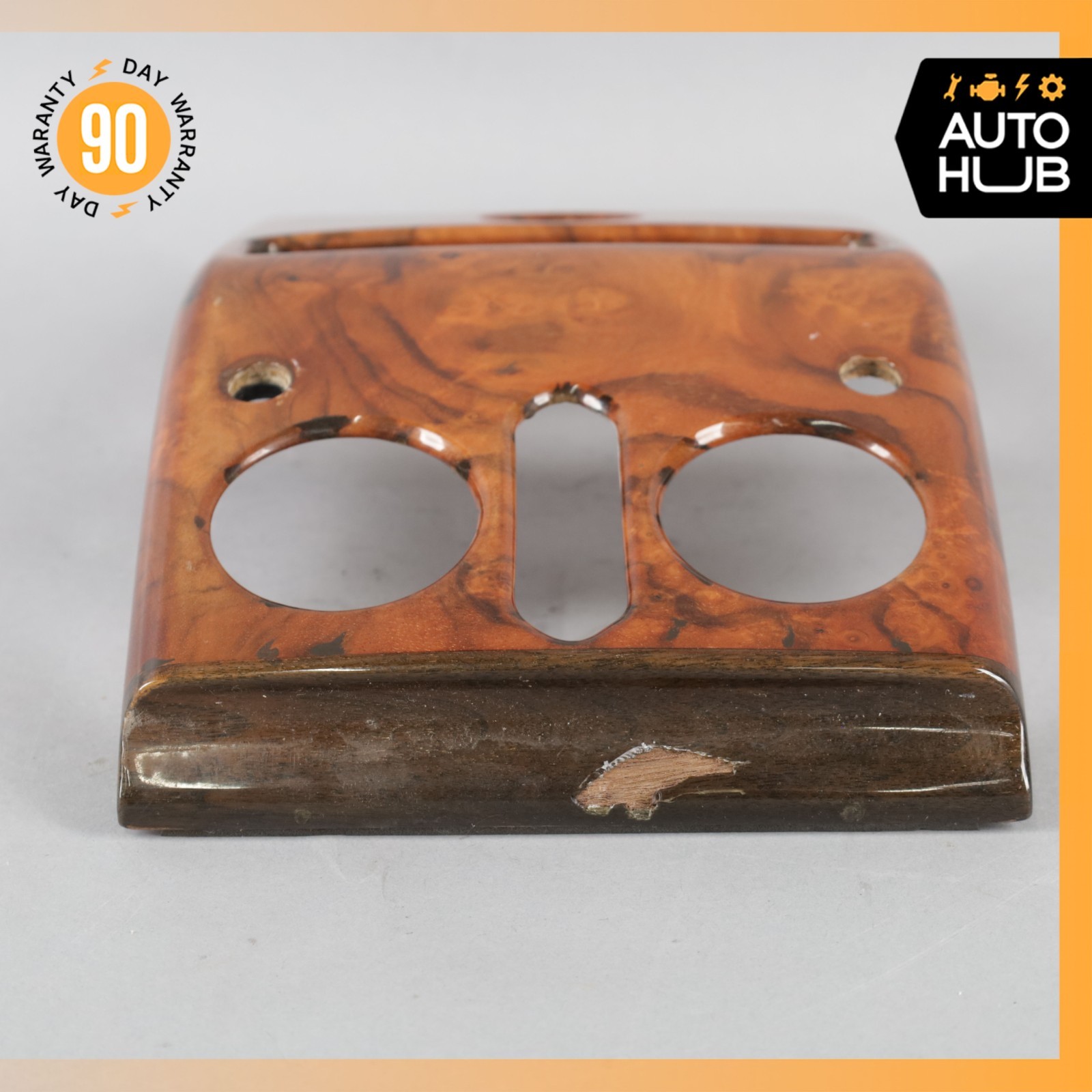 99-02 Rolls Royce Silver Seraph Rear Center Console Air Vent Trim Panel Wood OEM
