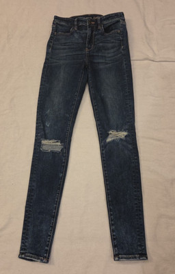 American Eagle Super Hi Rise Jegging Next Level Stretch Women's size 2 Denim