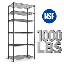 4-7 Shelves Adjustable Heavy Duty Storage Shelving Steel Organizer Wire Rack New