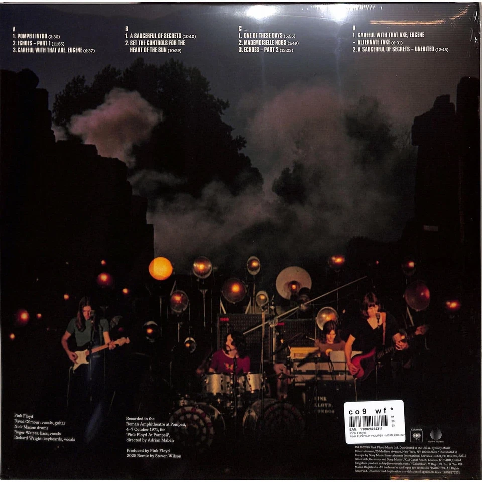 Pink Floyd / PINK FLOYD AT POMPEII - MCMLXXII (2LP/ GATEFOLD) / Sony / 19802876 - Bild 2 von 2