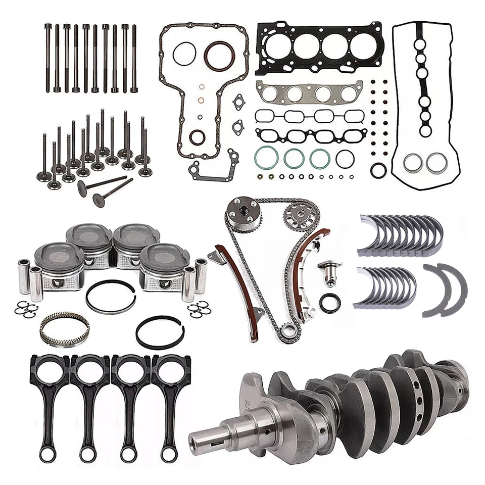 Kit de revisión de reconstrucción de motor 1ZZ-FE para Toyota Corolla Matrix Celica 98-08 1,8 L Foto 2 de 4