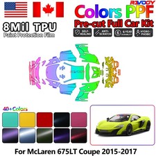 Color Precut PPF Paint Protection Film For McLaren 675LT Coupe 2015-2017