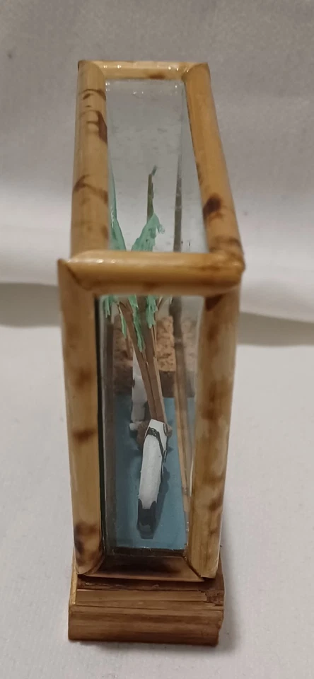 Vintage Chinese 3D Diorama Shadow Box Panda Bears Ornament Decoration (BOX SH) - Image 4 of 4