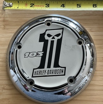 Harley Davidson #1 Skull with “103” Air Cleaner Cover Insert 29820