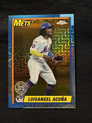 2025 Topps Luisangel Acuna RC #T90C-128 Silver Pack Mojo Refractor #/50