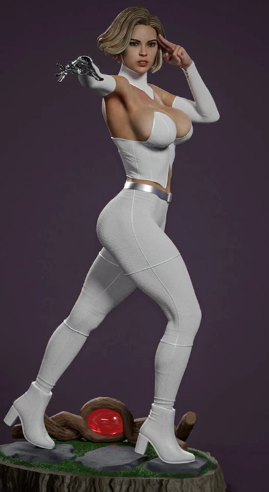 Emma Frost Figure/25cm Pro Painted - Image 3 of 4