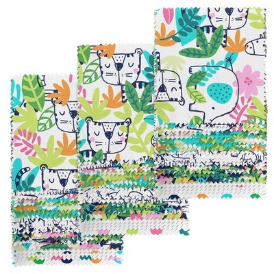 Create It 5''x5'' Cotton Safari Foliage Precut Squares Multicolor 60 Piece