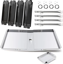 Adviace Grill Replacement Parts for Nexgrill 4 Burner Kit PS with Drip Pan 