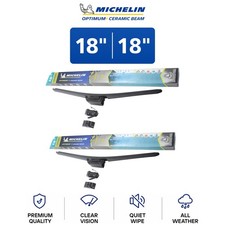 Michelin Optimum Ceramic Beam 1818 Wiper Blade Set 2-pc For Cherokee 84-01