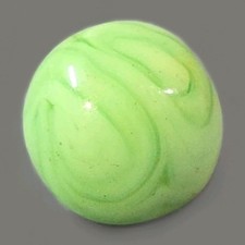 Vintage Agate Christensen Peltier Art Glass Swirl Marble .6 Mint Green