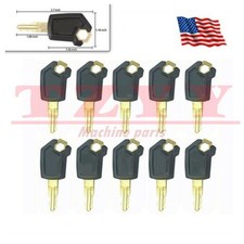 10X Heavy Equipment Key Set Ignition Keys for CAT Caterpillar New 5P8500