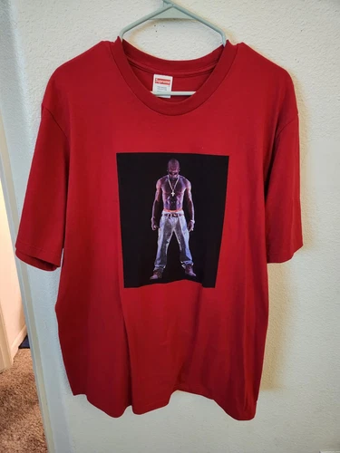 T shirt Supreme Tupac Hologramme Taille L Rouge SS2020