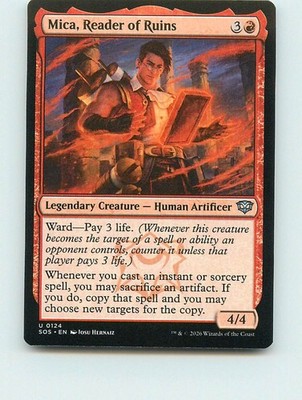 Mica, Reader of Ruins - U124 - MTG - Secrets of Strixhaven (SOS)