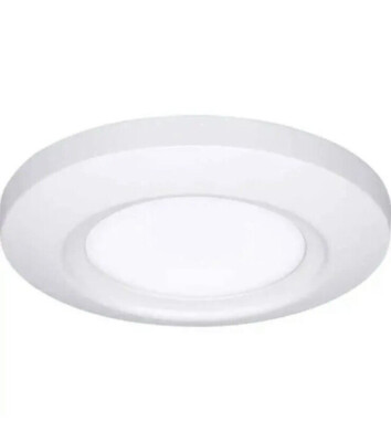 Progress Lighting Emblem 5-1/2 in. Slim-Line White Low Profile LED Flush Kit