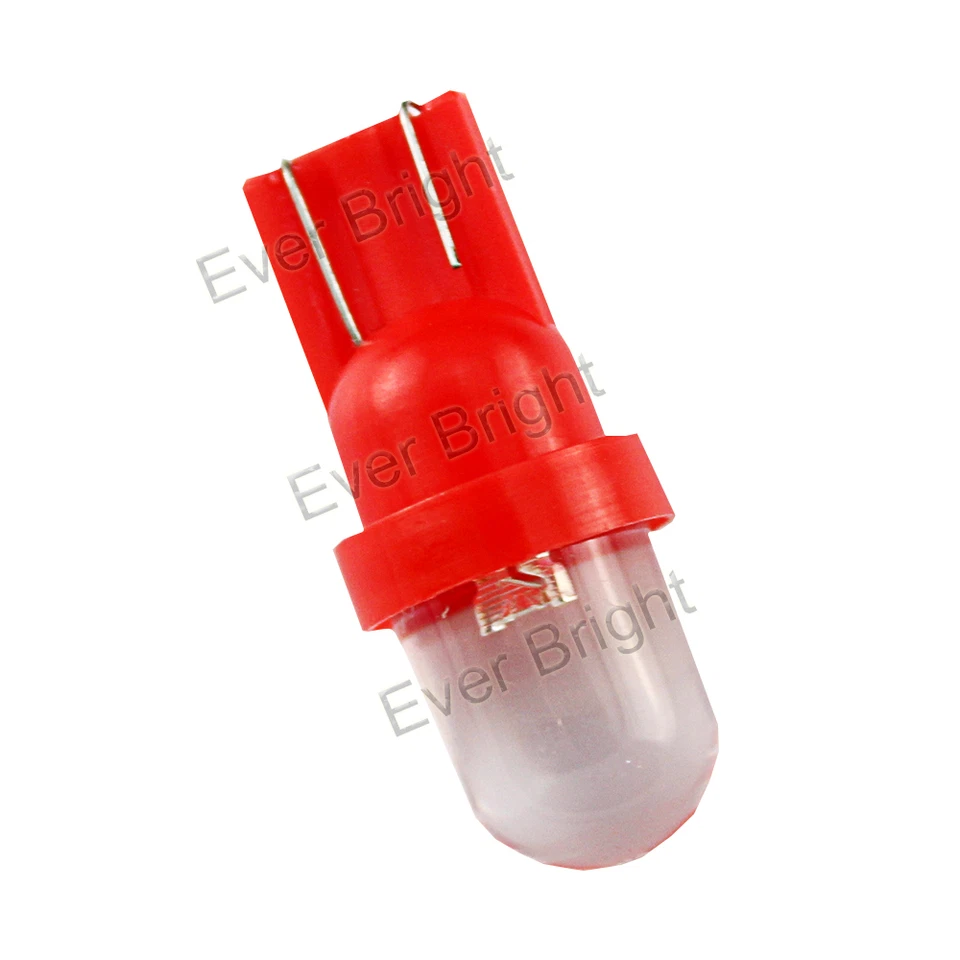 100Pcs 6 Colors 12V T10 194 168 1-LED Convex LED Wedge Dashboard LED Light Bulbs - Image 3 of 4