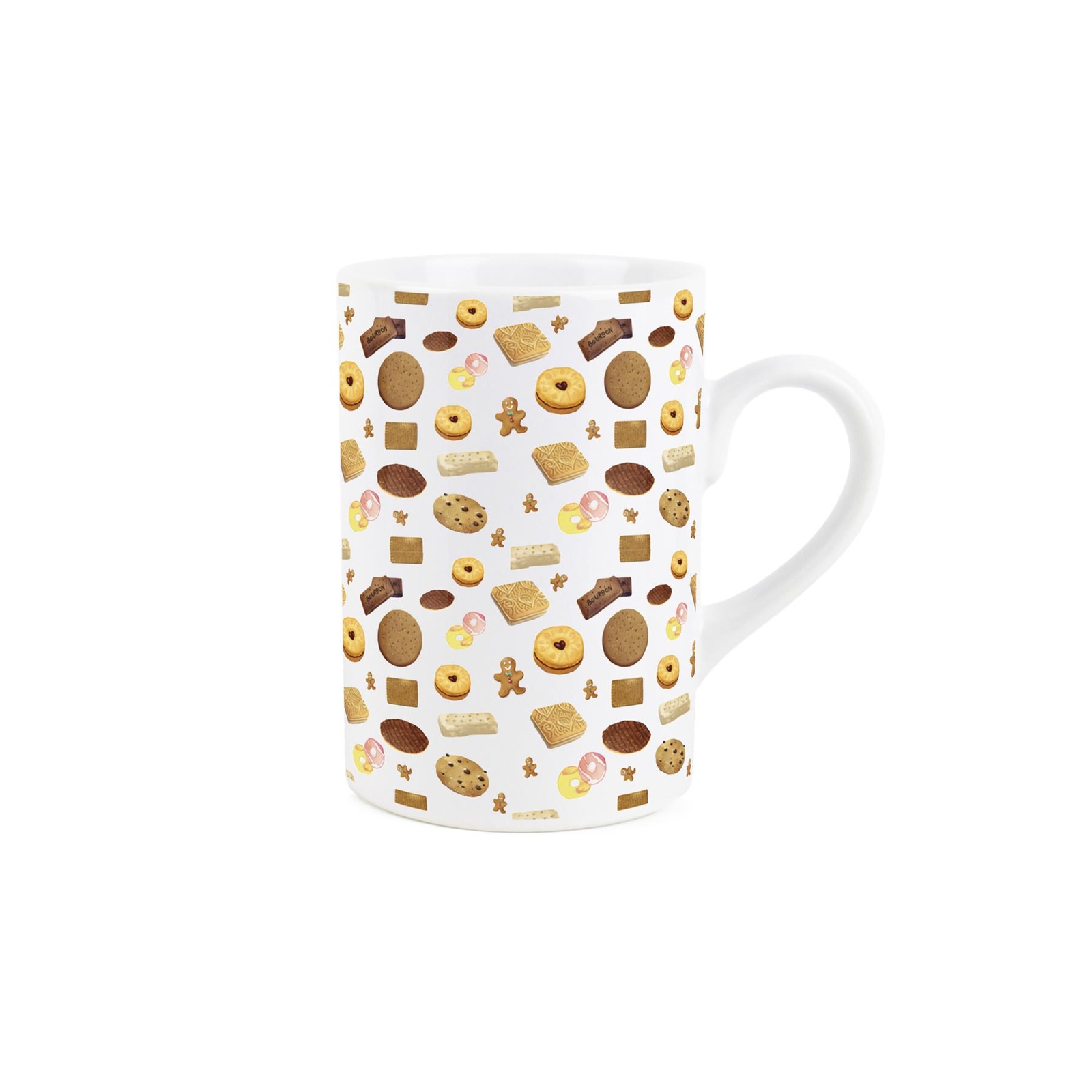 British Biscuits Ceramic Mug - Novelty Cookie Print - Tea Coffee Gift Mug