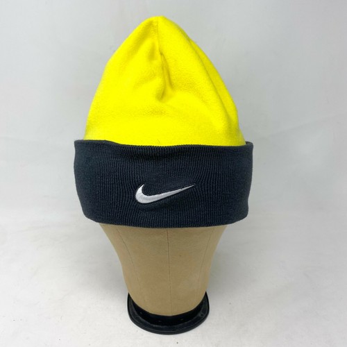 Nike Beanie Yellow Fleece with Gray 