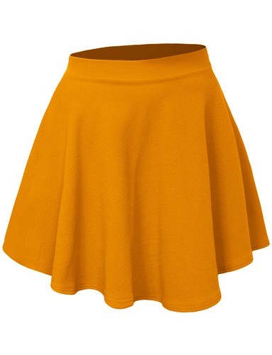 NE PEOPLE Basic High Waisted Stretchy Flared Mini Skater Skirt 12 Colors NEWSK14 - Picture 29 of 57