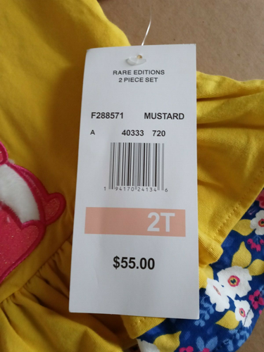 Rare Editions Girls Two Piece Embroidered Fox w/pants/NWT/Size 2T/RTLS $55 - Picture 8 of 12