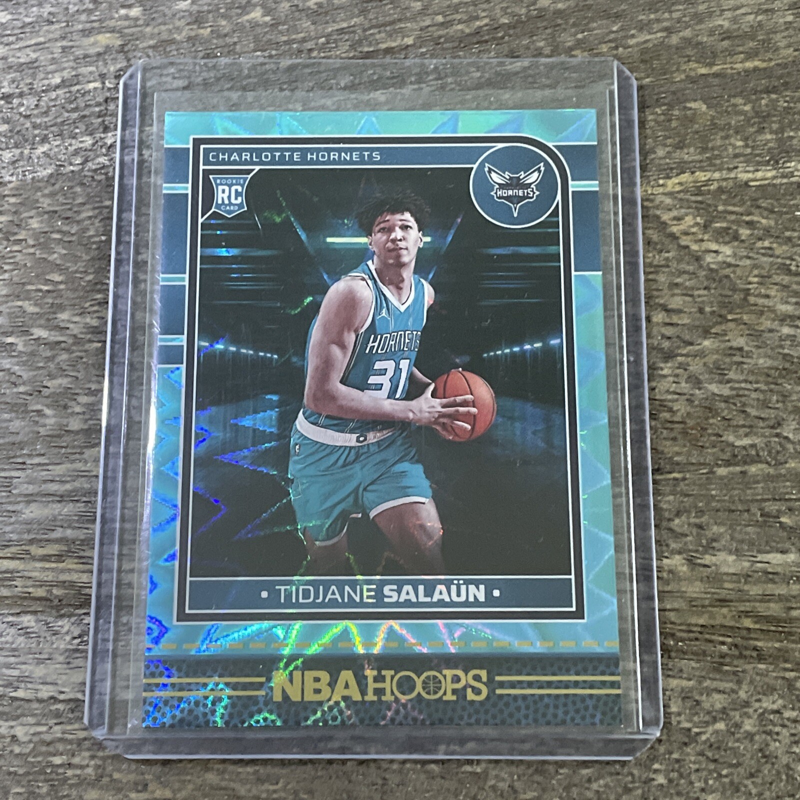 2024-25 Panini NBA Hoops: Tidjane Salaun RC *Color Match * Teal Explosion #236