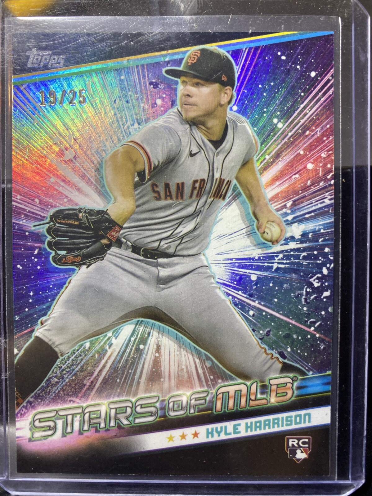 Kyle Harrison /25 RC 2024 Topps Series 2 Stars of MLB Black #SMLB-53 Giants