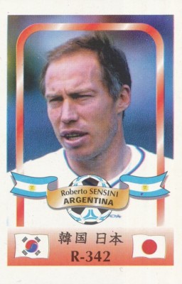 342 ROBERTO SENSINI # ARGENTINIEN KARTE WM 2002 REYAUCA