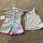 New Disney Minnie Mouse Unicorn Baby Girls 12M 3 Piece Shorts Shirts Set/Outfit — photo 3