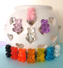 Gummy Bear Earrings. Clip On Earrings. Candy Lover Gift. Unusual Earrings