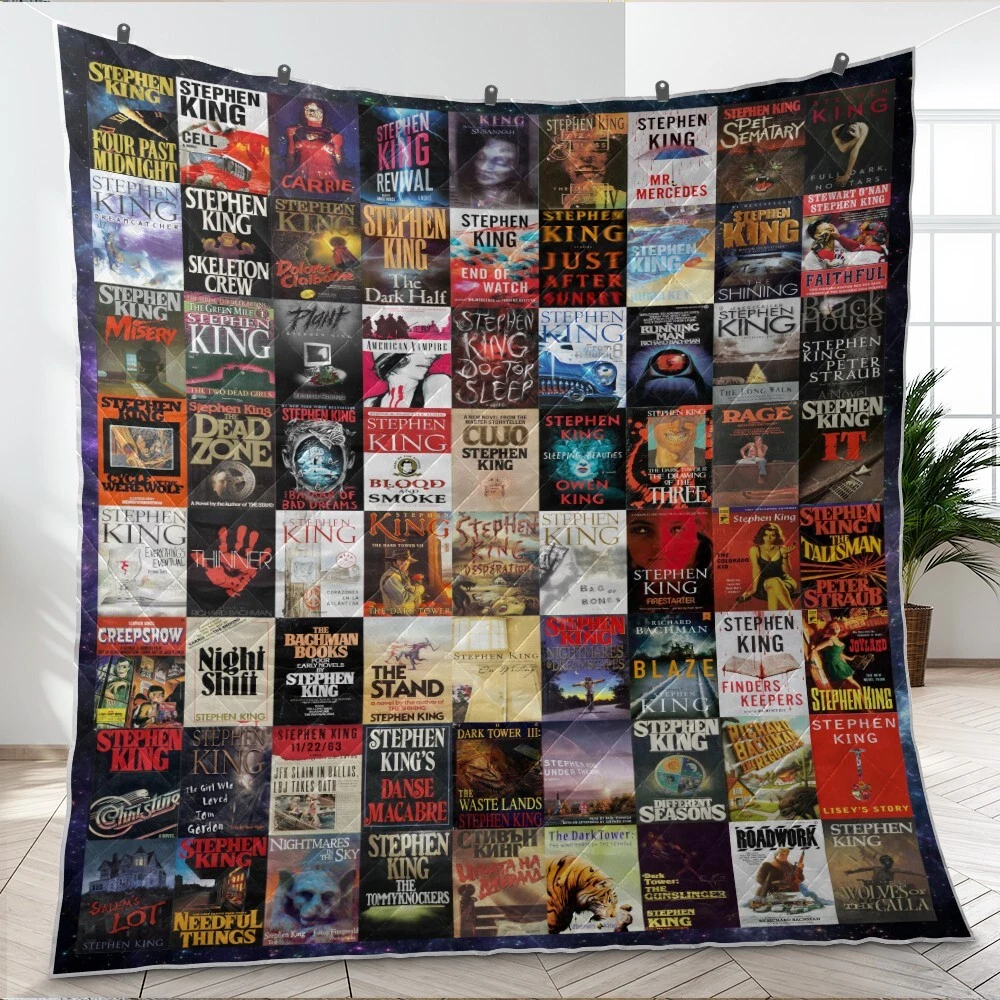 Stephen King Quilts, Stephen King Halloween Horror Movie Quilt Blanket