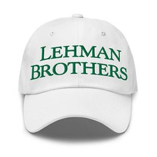 Lehman Brothers Hat Embroidered Dad Cap Bankrupt Company Great Recession Hat
