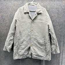 Bugatchi Jacket Men Large Overcoat Beige Casu...