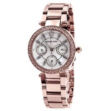 Michael Kors Women's Parker Watch Crystal MOP Dial Rose Gold Bracelet MK5616