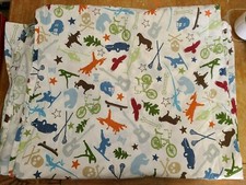 Pottery Barn Kids "Boy Stuff" Full Flat Sheet