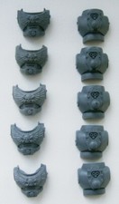 Warhammer 40K x5 Marine Classic Tactical Squad MKVII Aquila Armour Torsos (A)