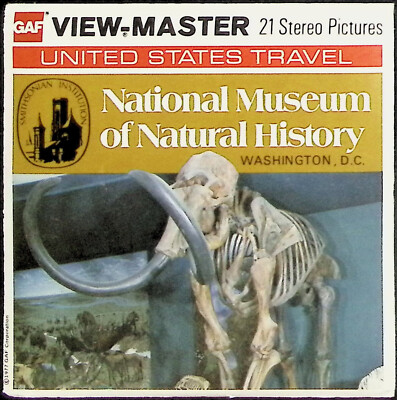 National Museum of Natural History Smithsonian View-Master 3 Reel Set Full Color