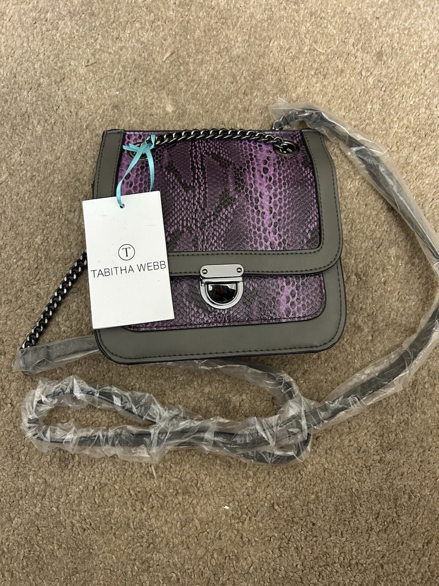 Avon beautiful Cross-Body Snake Skin Style Bag by TABITHA WEBB, New, rare