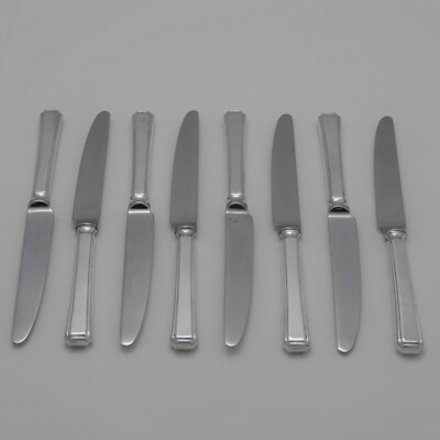 HARLEY Design NEUWERTIG SHEFFIELD ENGLAND Silber Service Besteck acht Dessertmesser