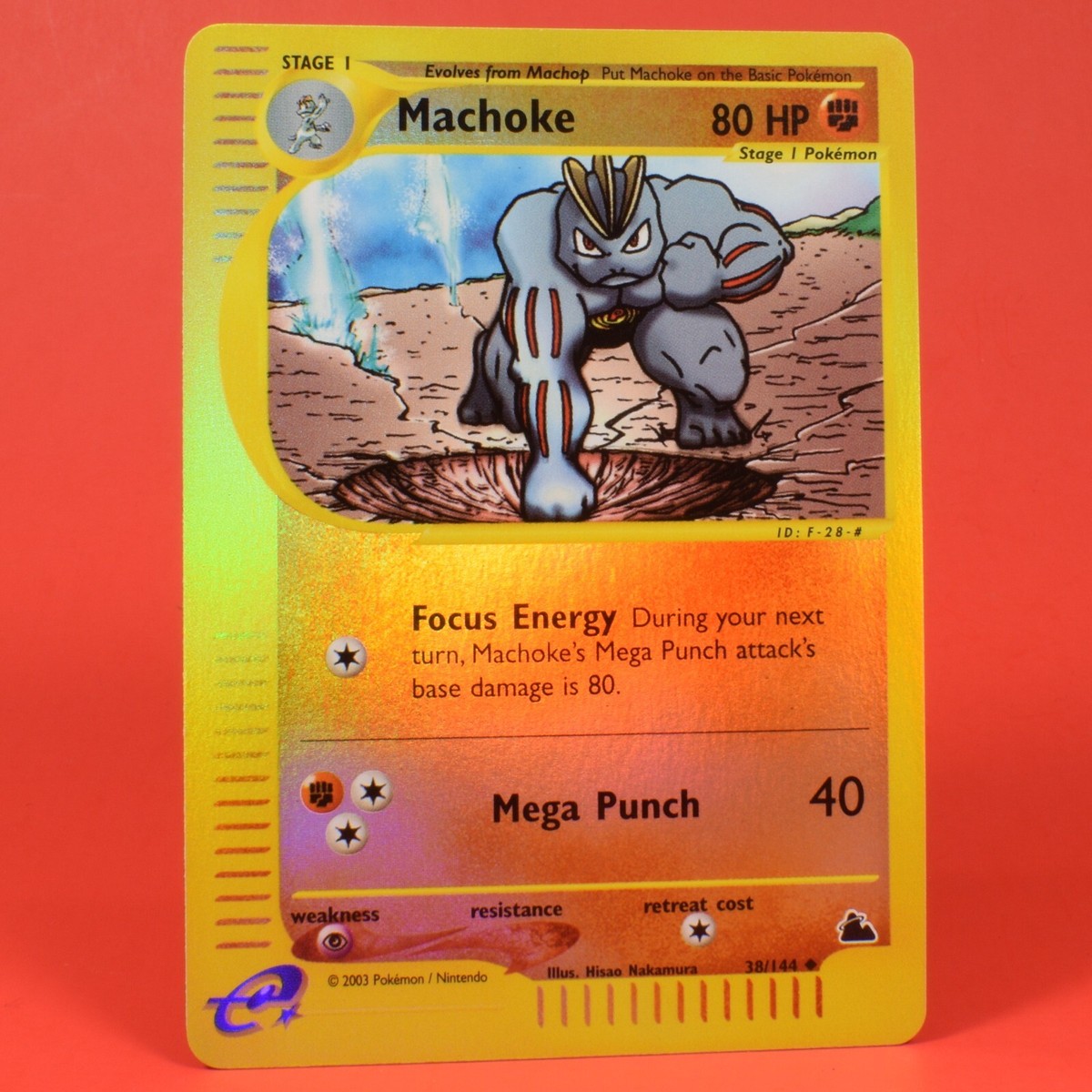 Pokemon TCG English Card eReader Skyridge Machoke Reverse