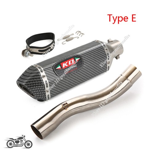 For Ducati Scrambler Monster 797 2017-2020 Mid Exhaust Pipe Slip On Muffler Tip - Picture 10 of 14