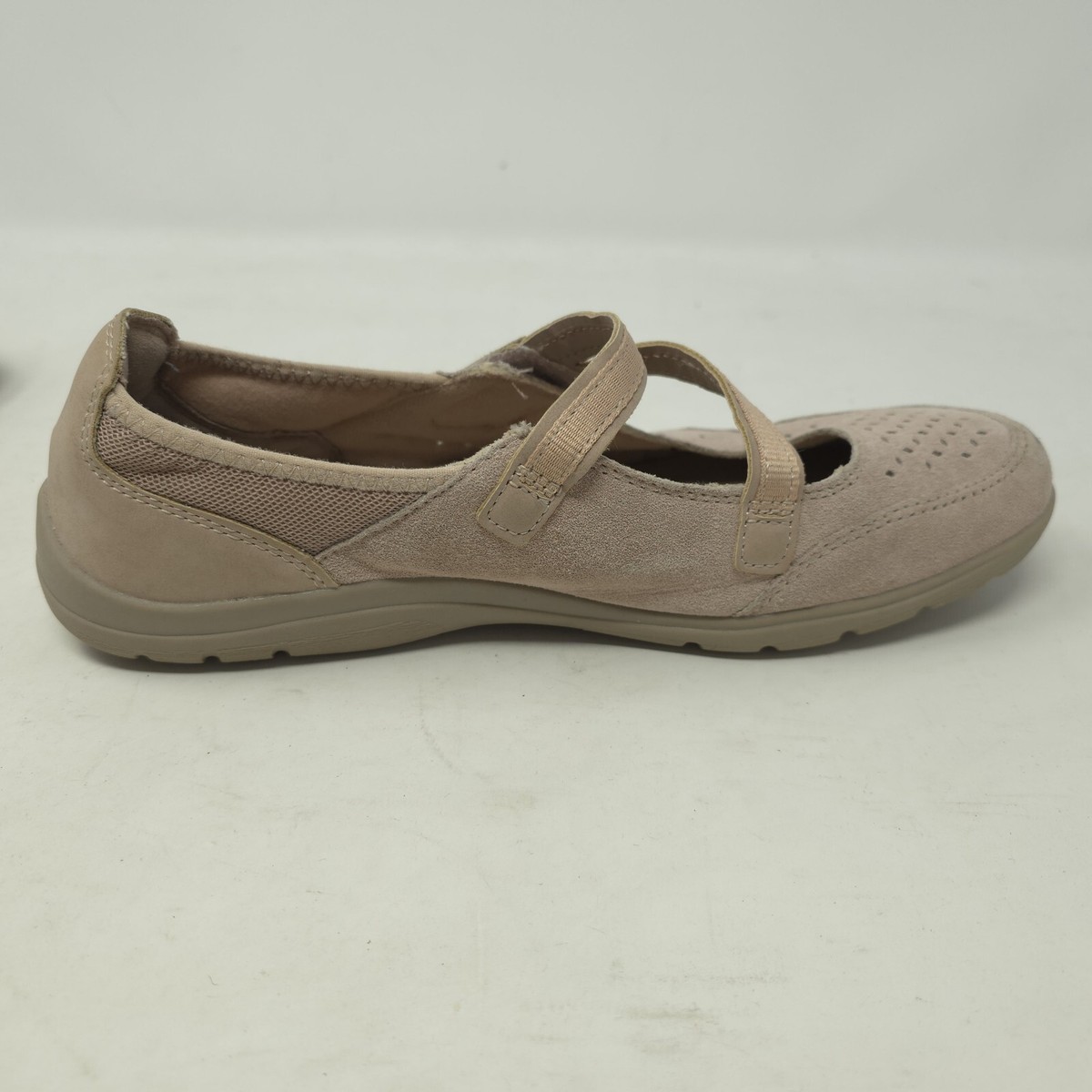 Earth Spirit Shoes Mary Jane Women's Size Leather Casual Loafer Beige  Blush