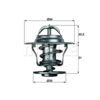 Mahle Thermostat KüHlmittel Mit Dichtung 71°C FüR VW Jetta II Golf V Variant