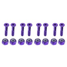 8pcs Replace Skateboard Truck Hardware Set Longboard Screws Bolts