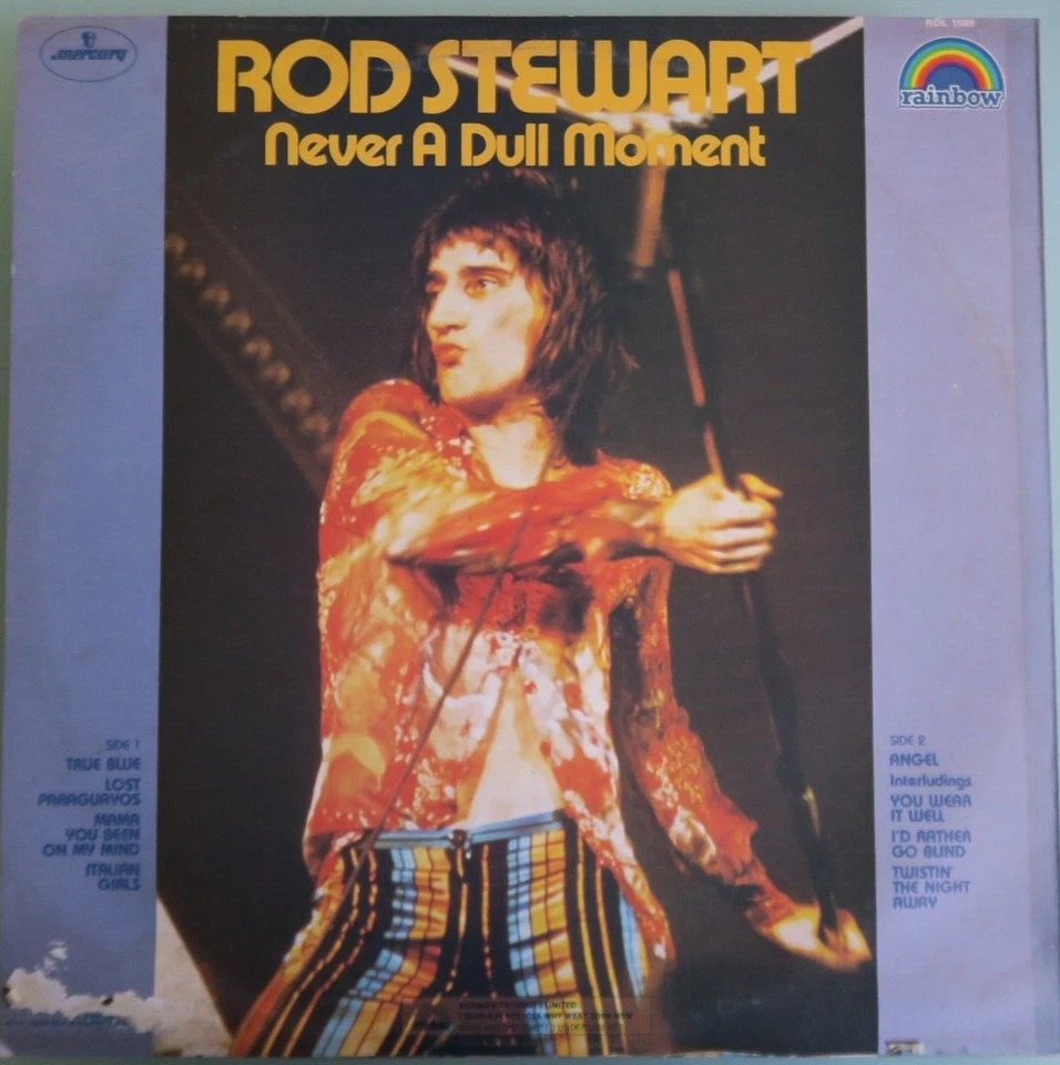 Rod Stewart Never A Dull Moment MINT Australia 1st pressing 12'' vinyl Lp 1972 - Image 3 of 3