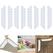 Mat Grips Anti Slip Ruggies Rug Gripper For Mat Non Slip White Pack of 8