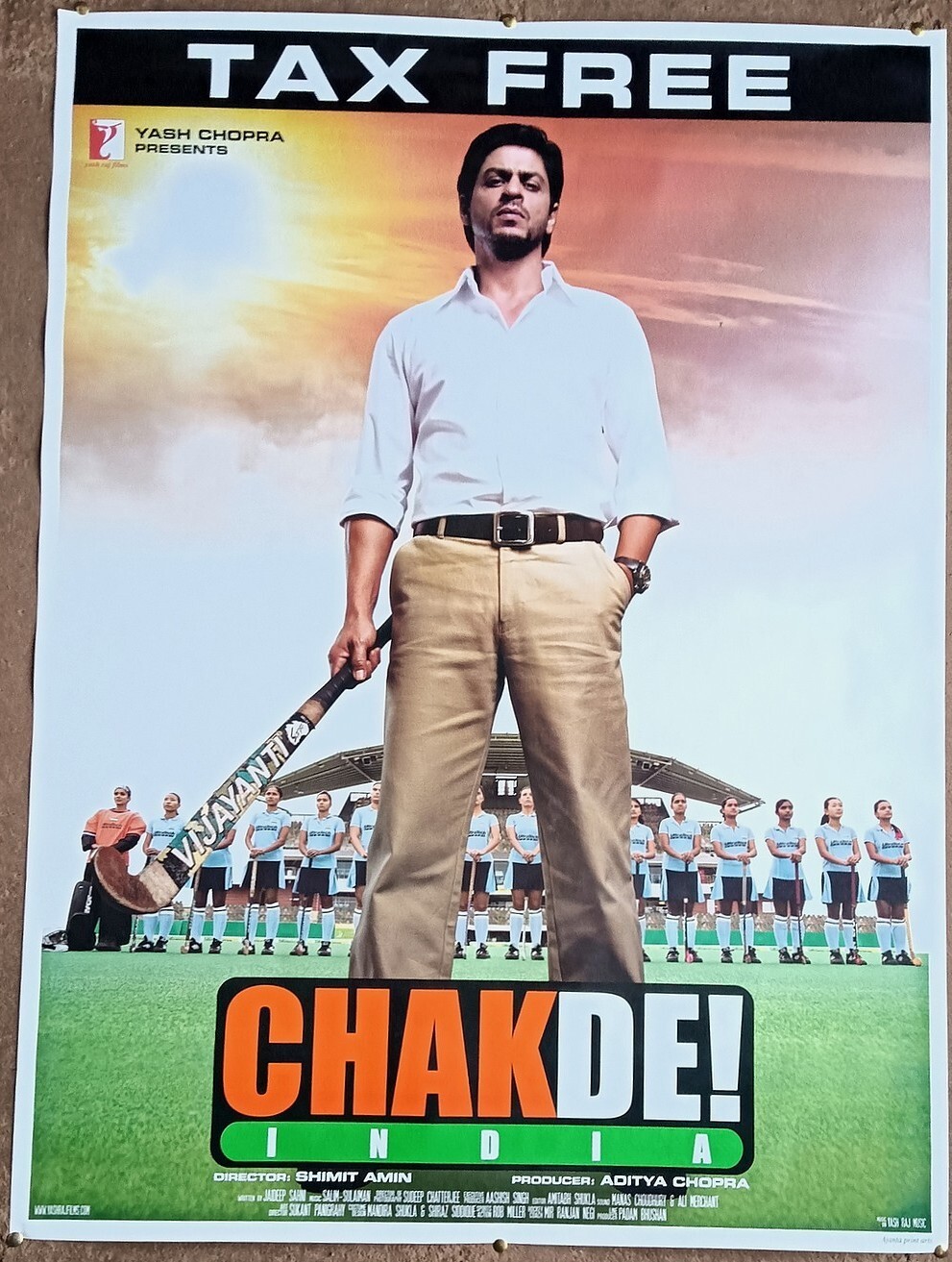 Chak De India 1 sheet poster - India Bollywood Shah Rukh 30"x"40 | eBay