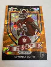 2021 Prizm Draft Picks Crusade Orange Ice Devonta Smith #165 Rookie RC Eagles