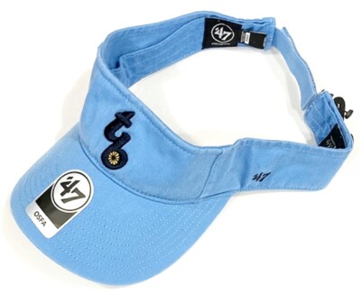Tampa Bay Rays MLB '47 Clean Up Columbia Blue Golf Visor Hat Adult