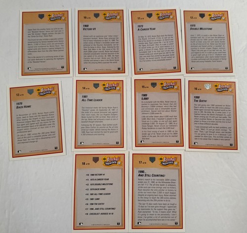 Set 10 carte Upper Deck Ryan Heroes 1991 - Foto 4 di 6