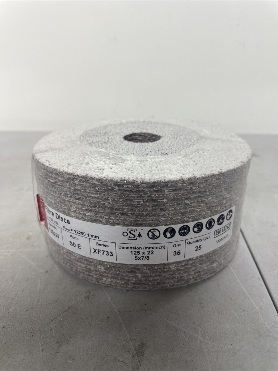 fibre discs 150297 36 grit 25 count